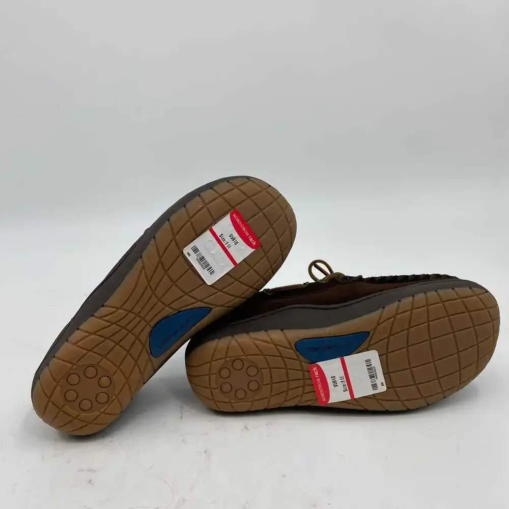 Tempur-Pedic Brown Suede Boat Slipper Shoes | Men’s Size 8
